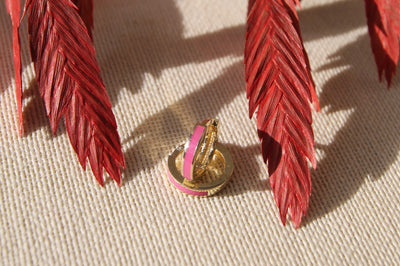 Pink Enamel Ring